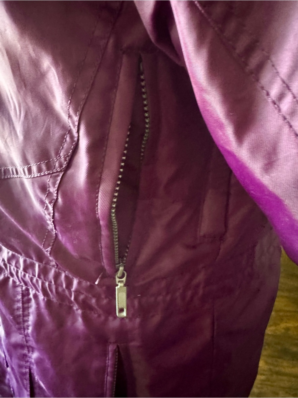 Spyder Colorblock Ski Jacket in Purple with Teal and Red Accents - Picture 10 of 14
